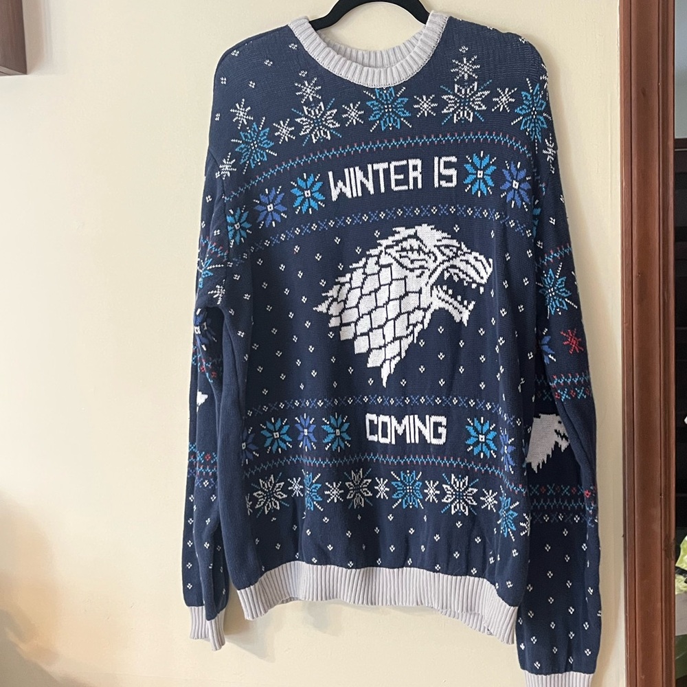 Game Of Thrones Winter Is Coming Ugly Christmas Sweater